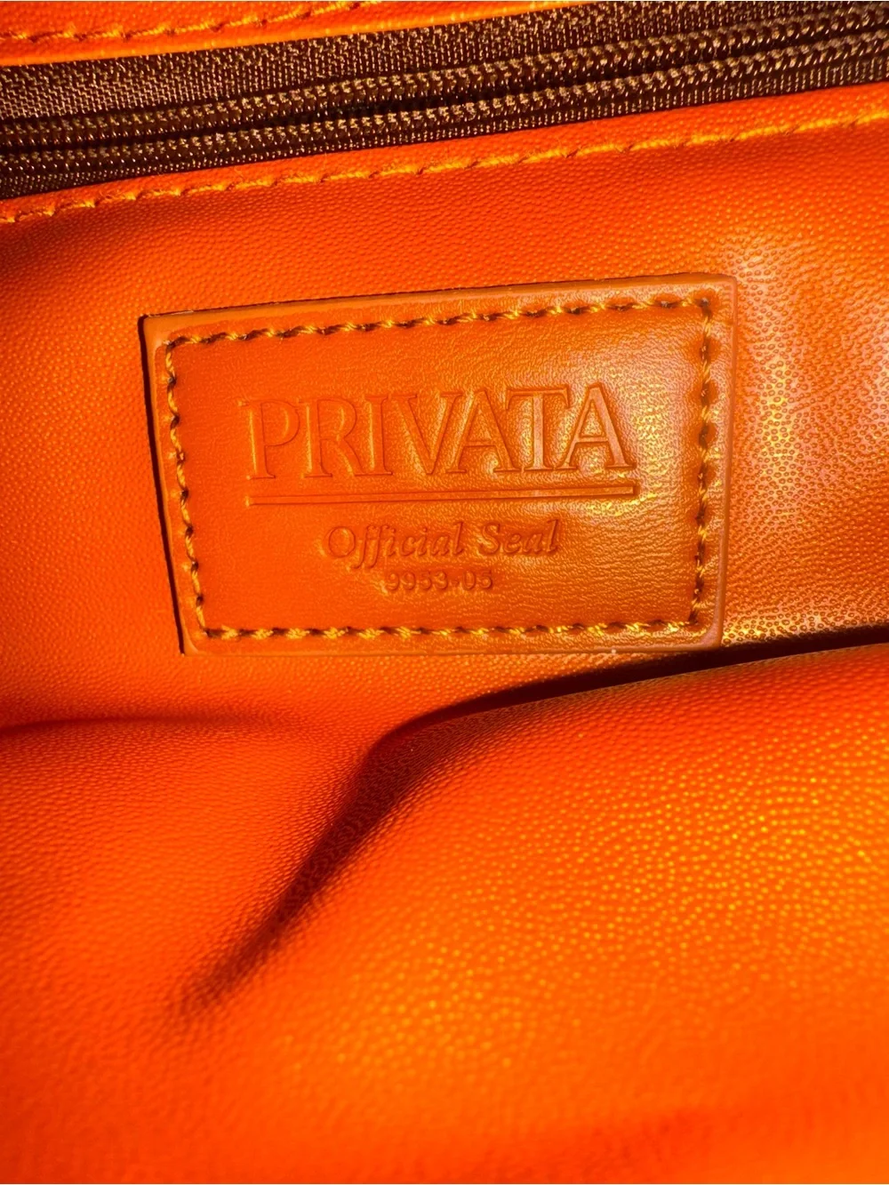 Red Privata  Patent Croc-Embossed Women’s Cosmetic Bag